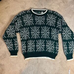 Vintage Holiday Sweater Snowflake Pattern Pine Grove Size XL.